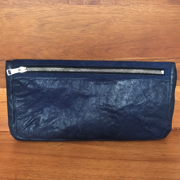 Alexander Wang folded leather zip clutch - Picture 2 of 4